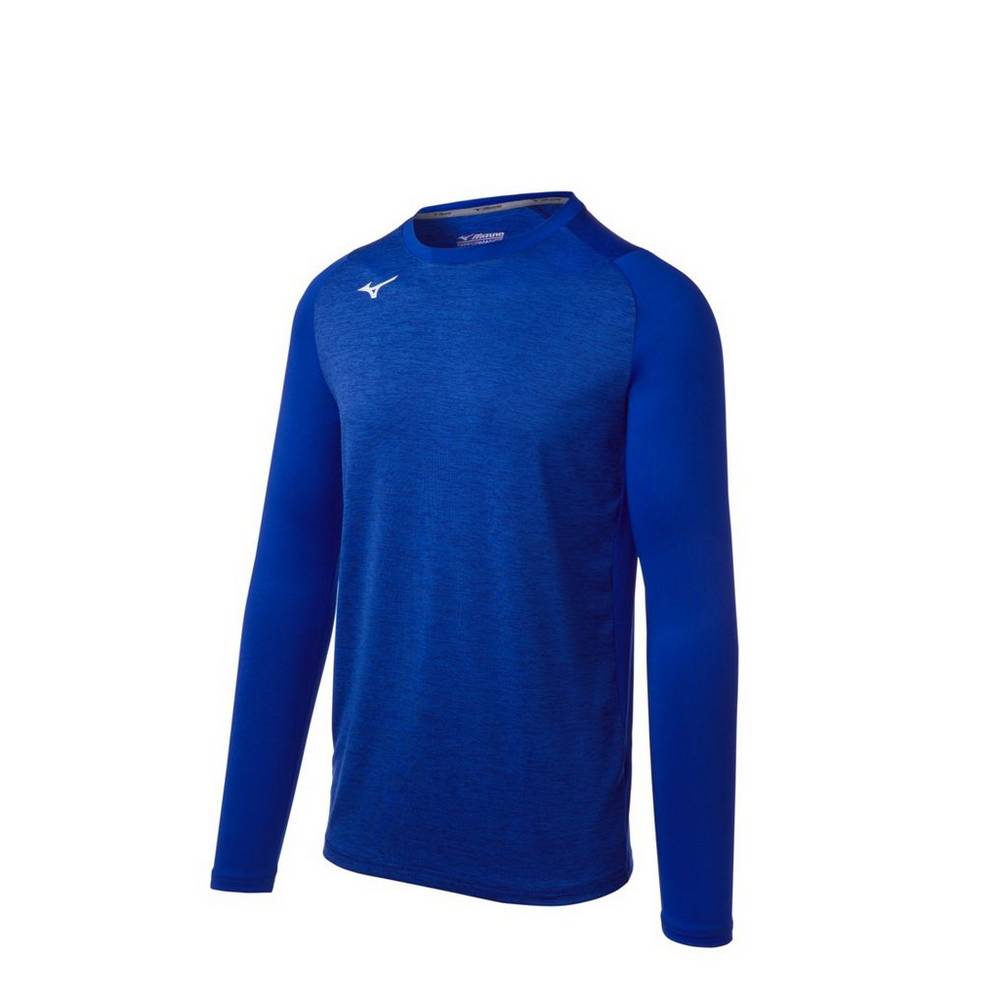 Panske Base Layer Mizuno Alpha Stretch Sleeve Kráľovská Modrá Vypredaj KCOT38567
